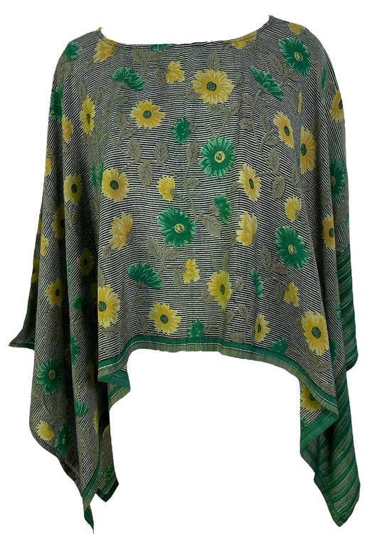 PRC6474 Avatar Pure Silk Capelet Poncho