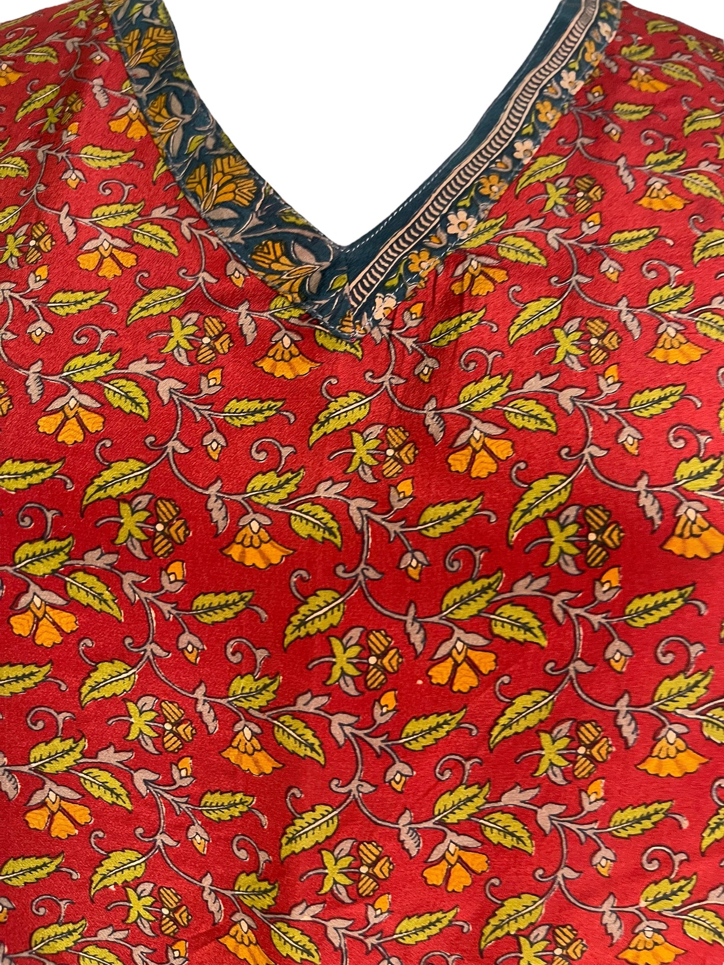 PRC6457 Avatar Pure Silk Long Tunic with Side Ties