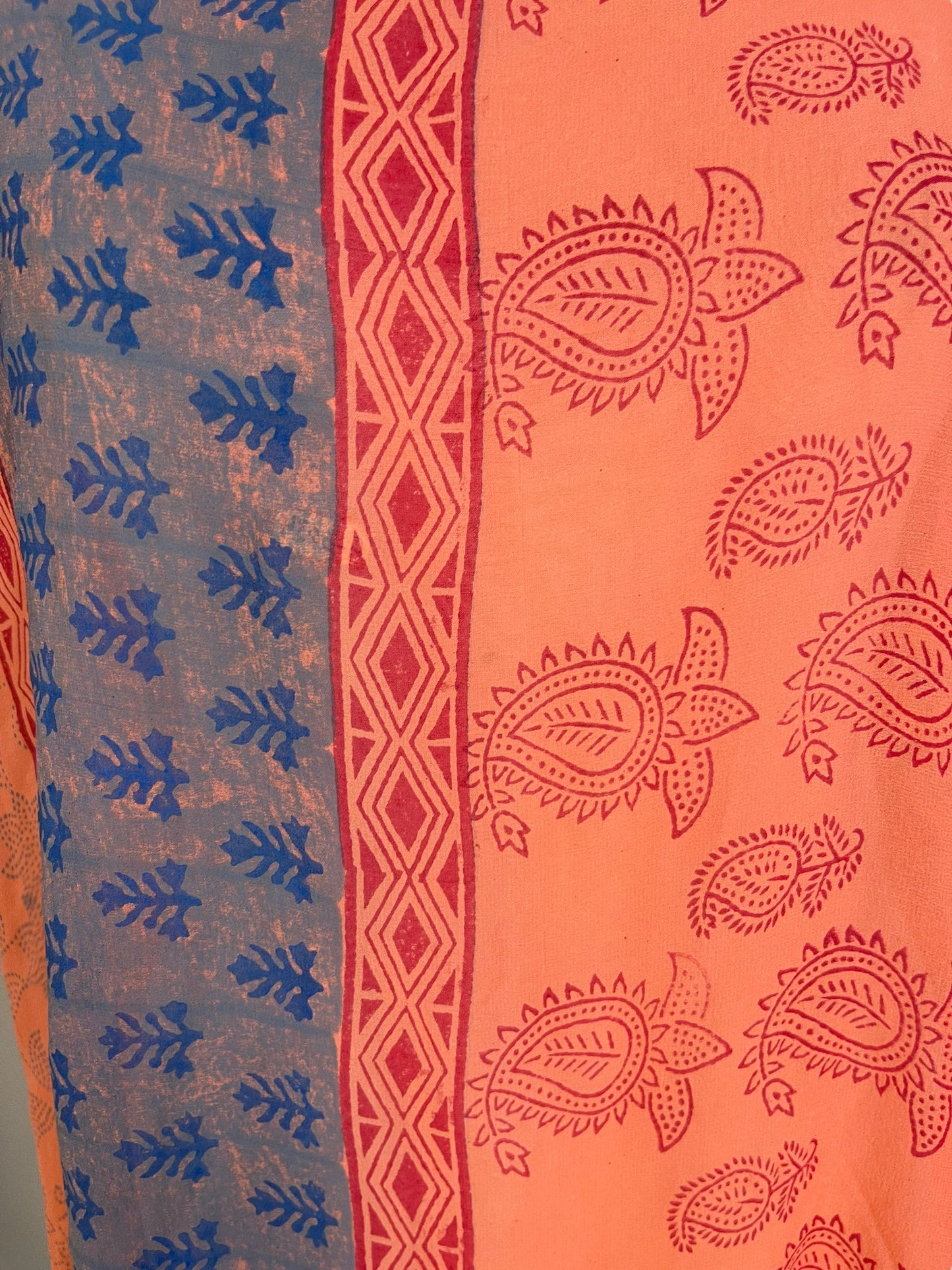 PRG6034 Sheer Avatar Pure Silk Self Pocket Tunic Dress