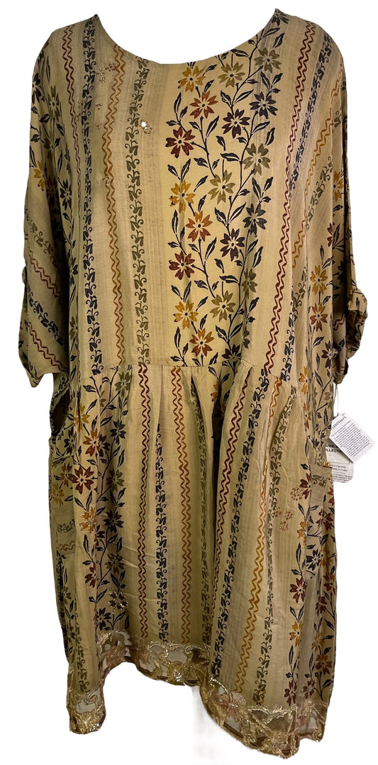 PRC3800 Avatar Pure Silk Boxy Babydoll Dress