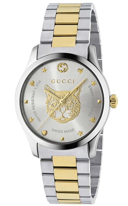 GUCCI G-Timeless Feline Dial Watch YA1264074