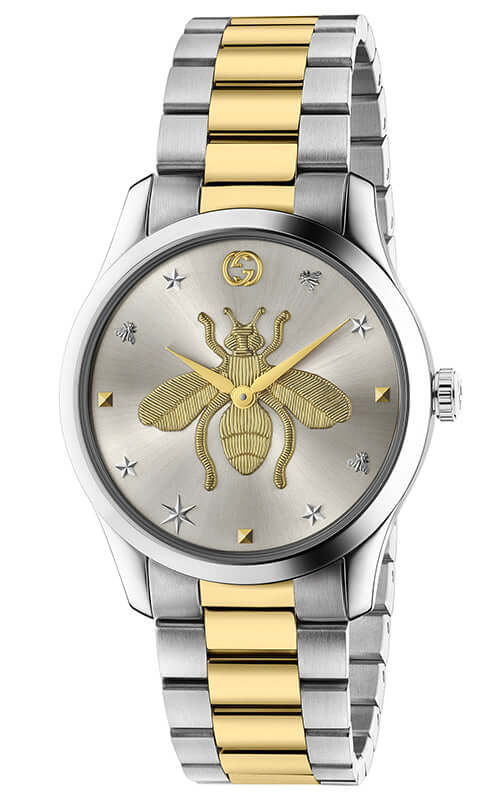 GUCCI G-TIMELESS ICONIC Silver & Bee Steel Watch YA1264131