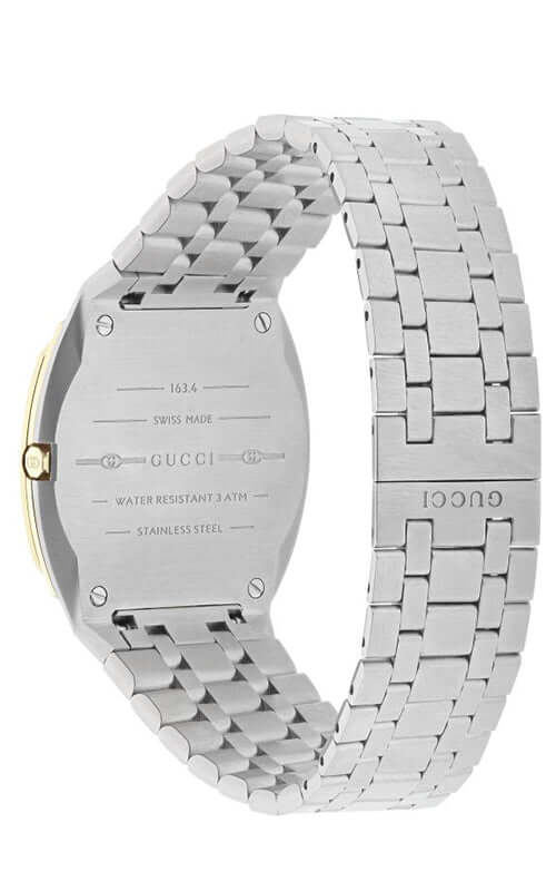 GUCCI 'GUCCI 25H' Steel and 18k Gold Watch YA163405
