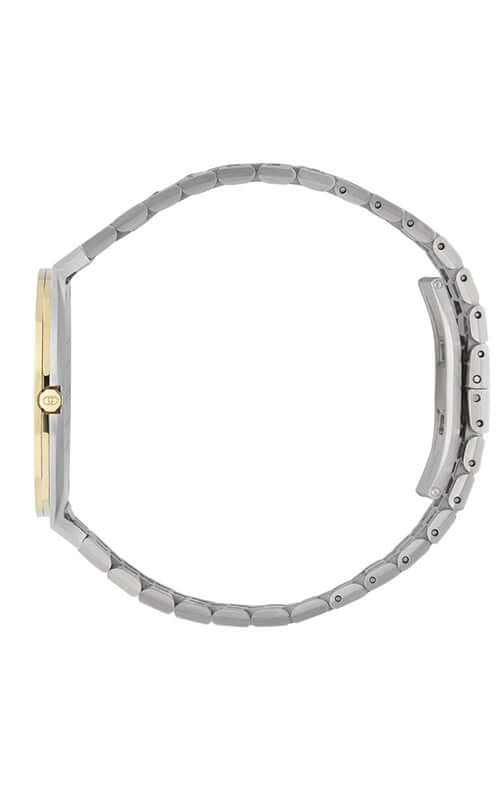 GUCCI 'GUCCI 25H' Steel and 18k Gold Watch YA163405
