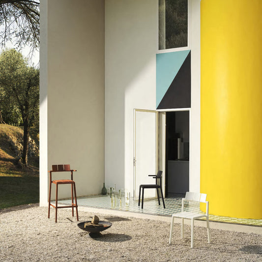 Yard Counter Stool with Arms<br> Indoor & Outdoor Use