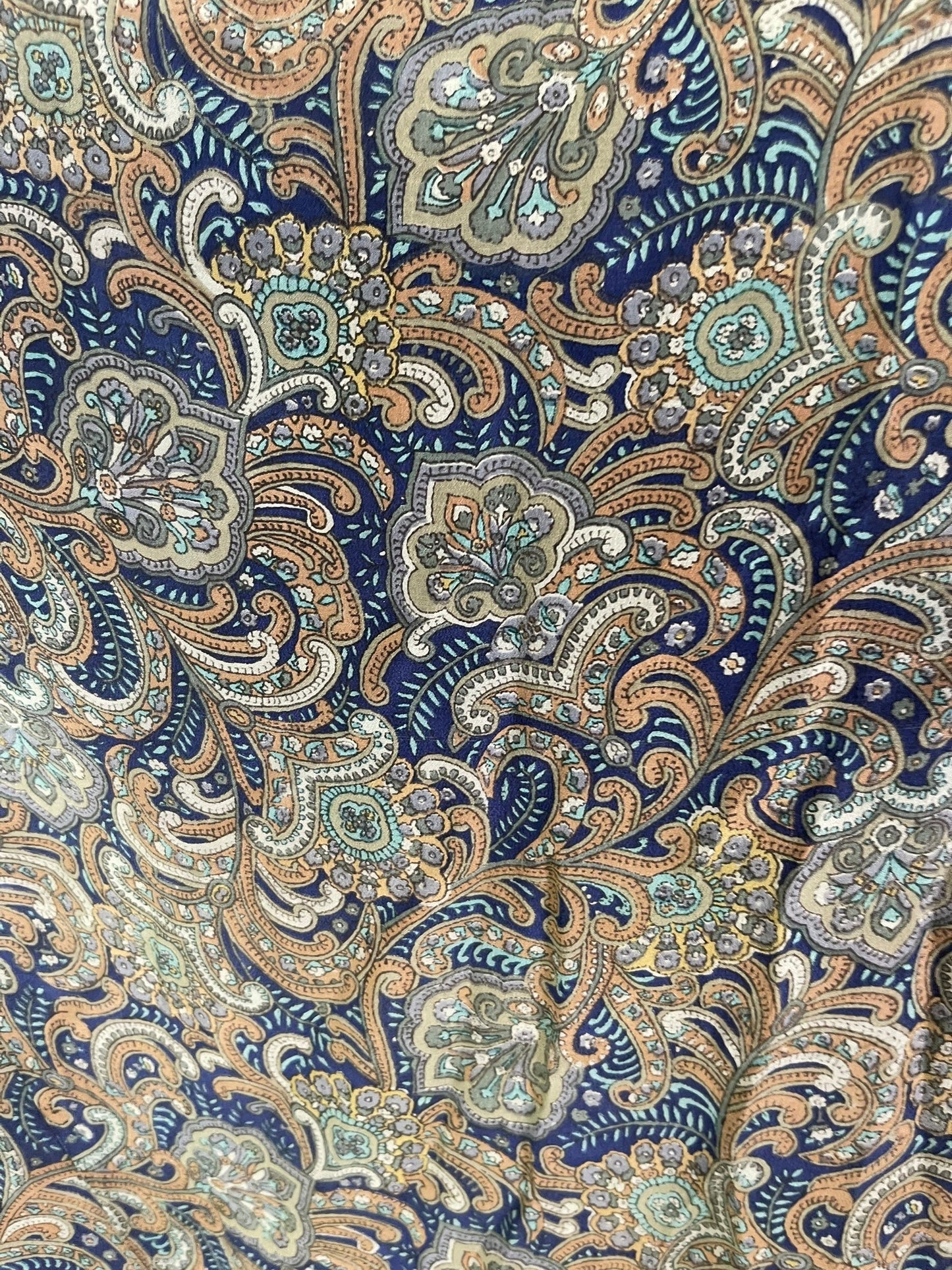 PRC6833 Avatar Long Pure Silk Kimono Sleeved Duster with Belt