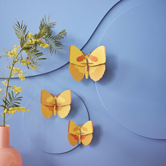 Yellow Butterflies<br> Set of 3