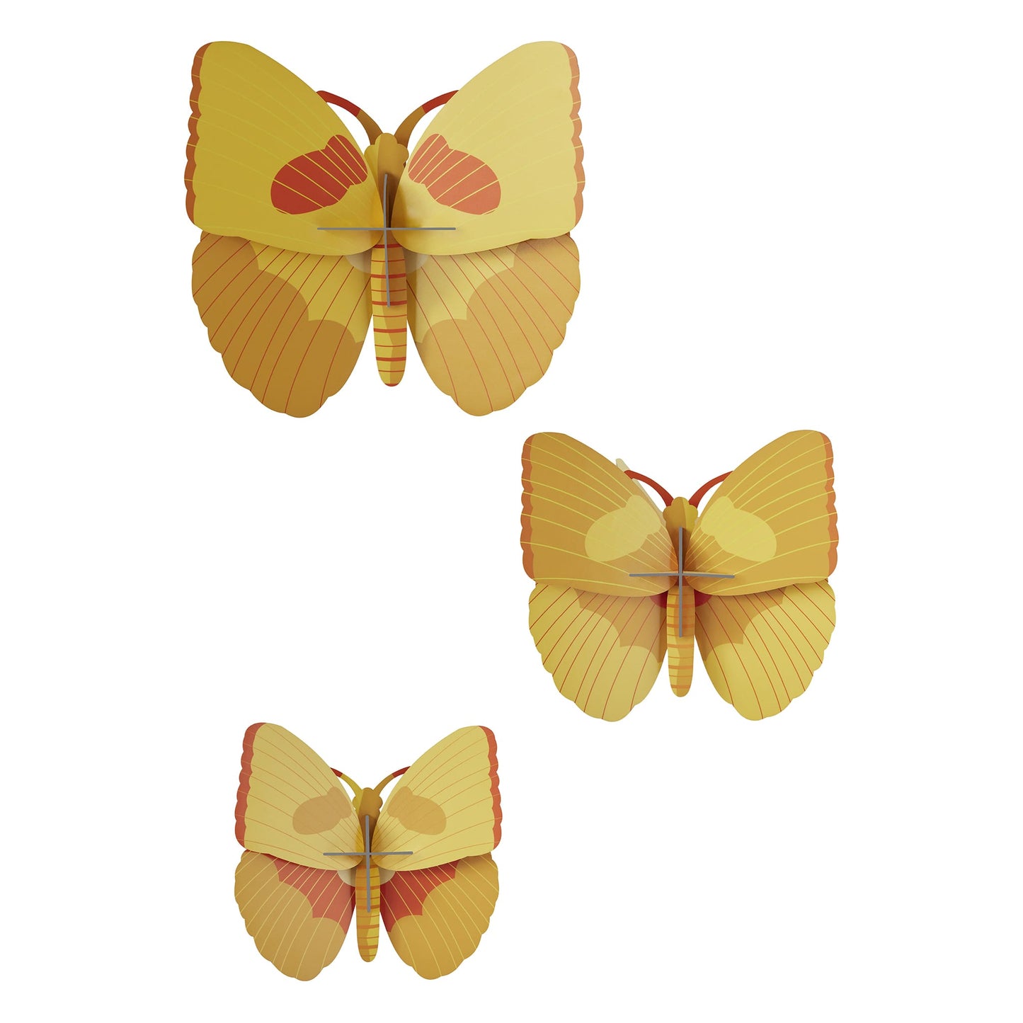 Yellow Butterflies<br> Set of 3