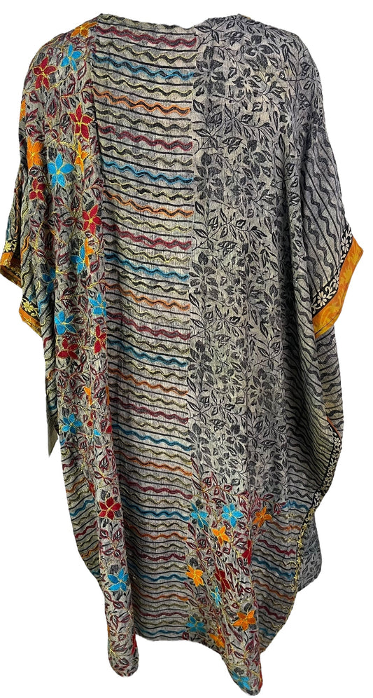 PRC6713 Avatar Pure Silk Midi Length Kaftan