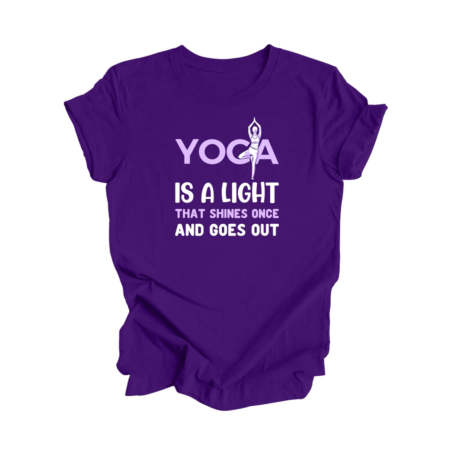 Yoga Is A Light That Shines Once Goes Out - Yoga Gift, Meditation Shirt, Yoga T-shirt, Yoga Lover Gift,  Yoga Teacher Shirt, Wellness Shirt, Self Care Shirt - Inspired X
