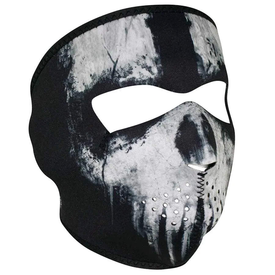 ZANheadgear Full Face Black Skull Neoprene Mask