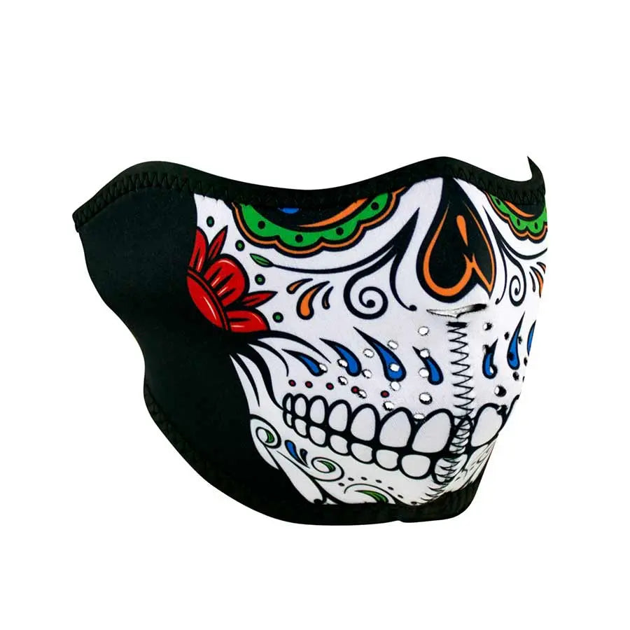 ZANheadgear Half Mask Neoprene Muerte Skull
