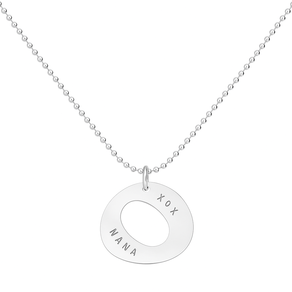 Zing Pendant On Diamond Cut Ball Chain