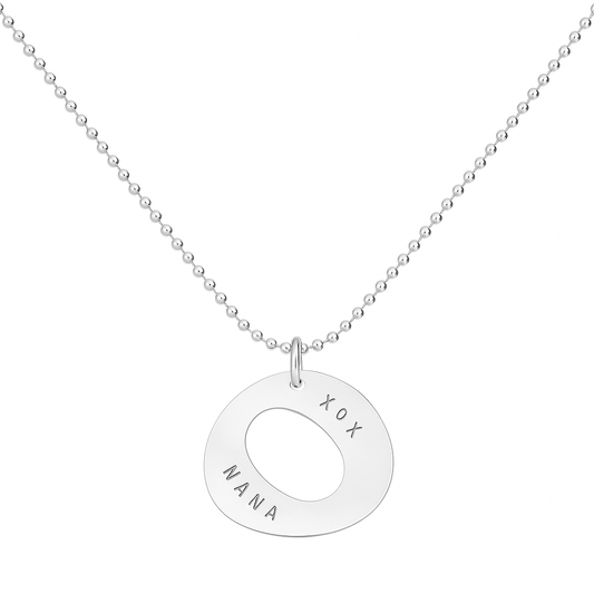 Zing Pendant On Diamond Cut Ball Chain