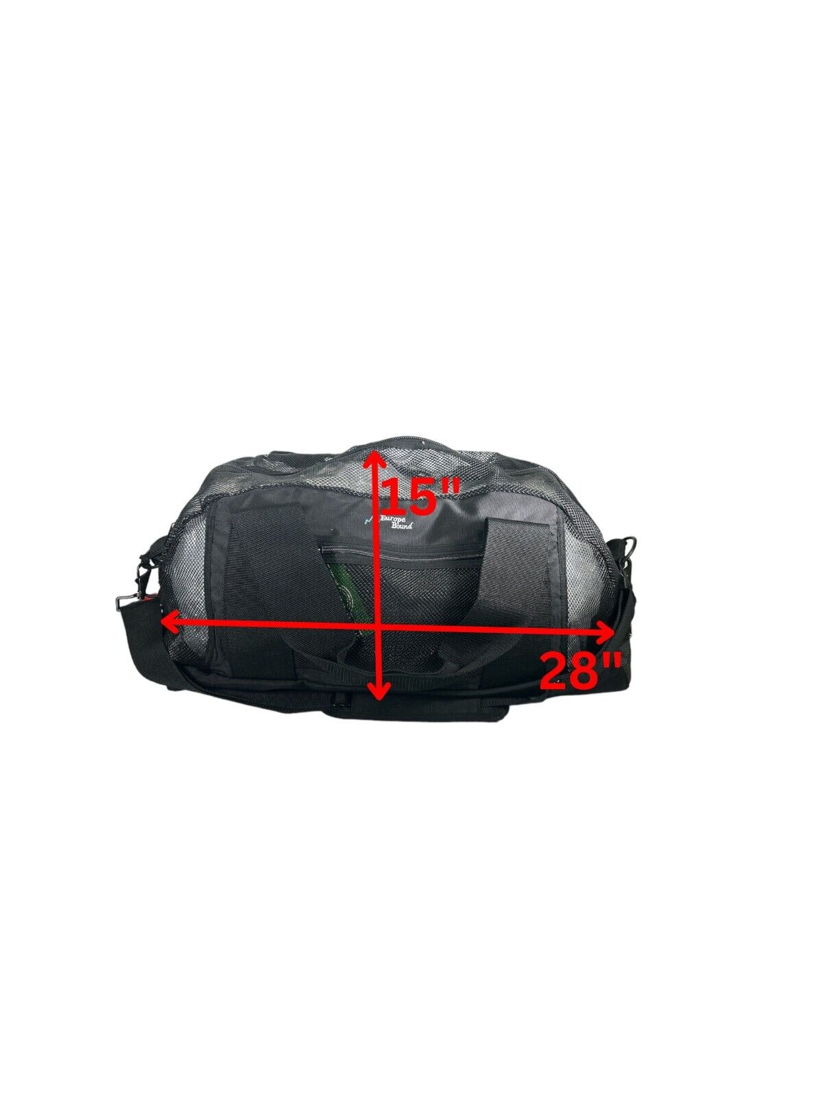 Europe Bound Heavy Duty Mesh Duffle Bags 28-34 Inch for Wet Gear Transport