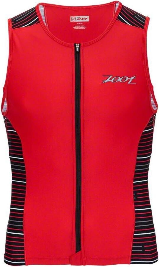 Zoot Sports Mens Performance Tri Full-Zip Tank Size Large