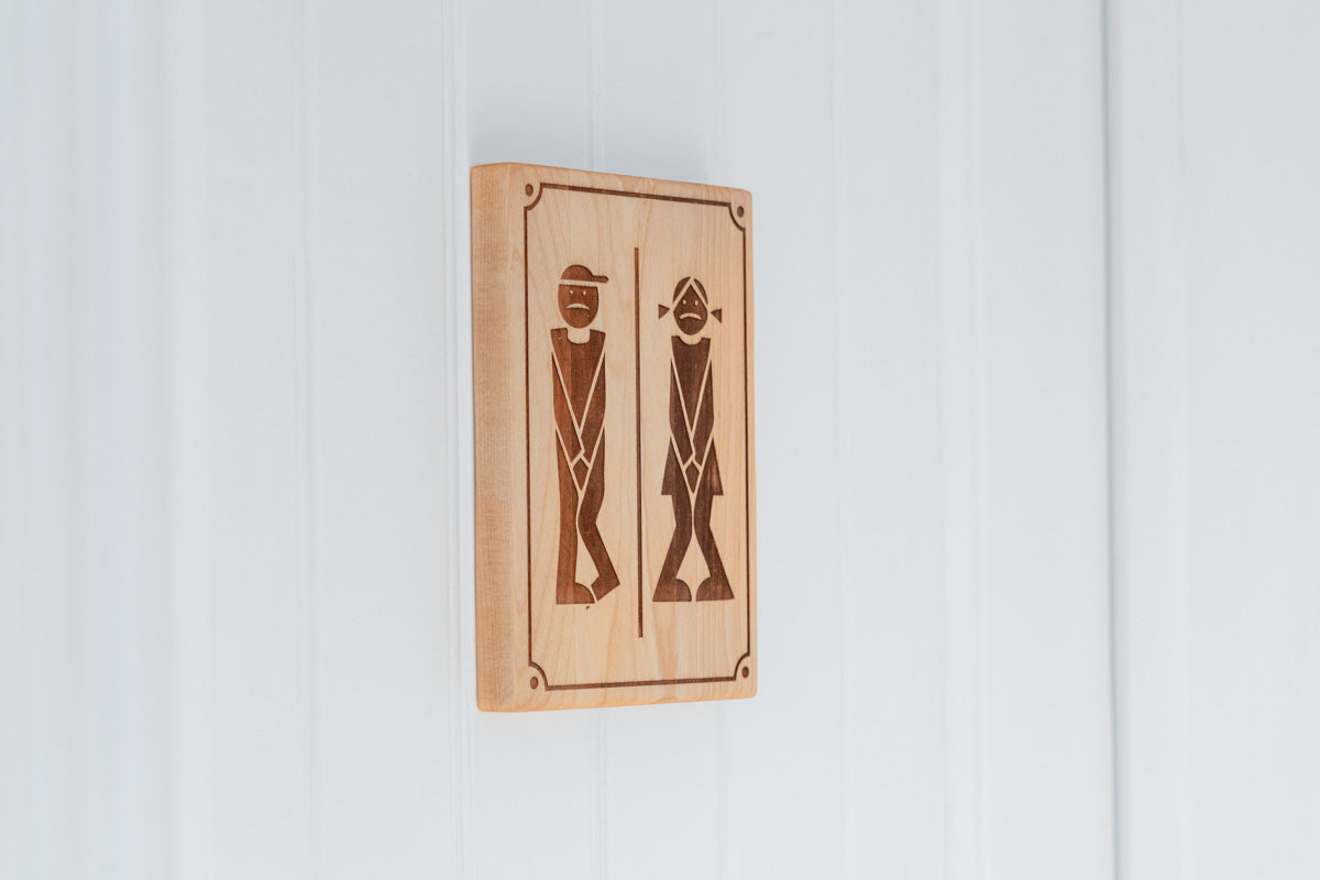 Affichette toilettes  "Besoin urgent!"