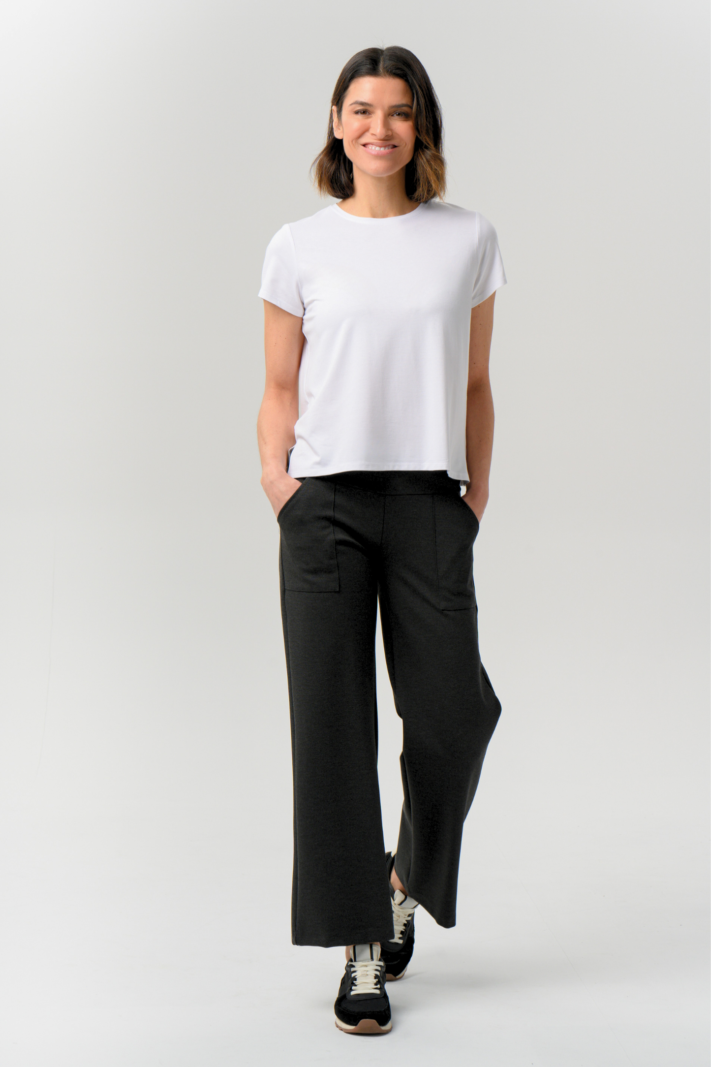 Andorra Ponte Crop Pant with Pockets