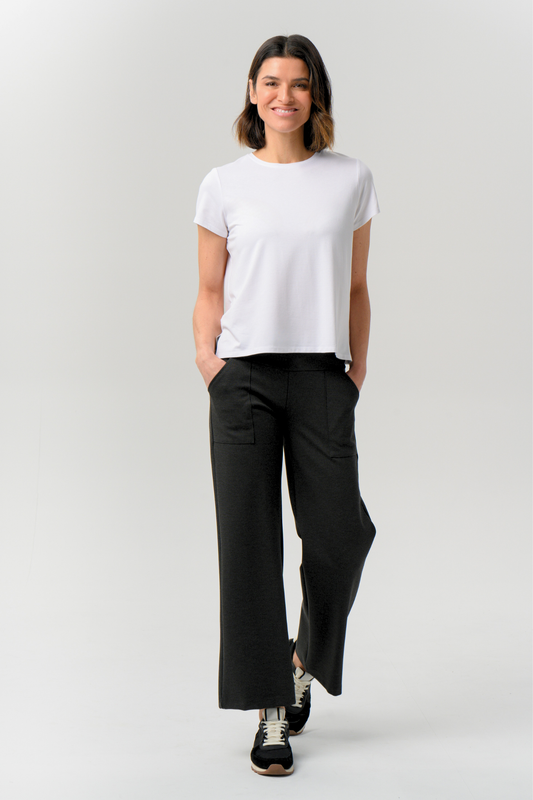 Andorra Ponte Crop Pant with Pockets