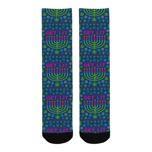 Get Lit Hanukkah Socks