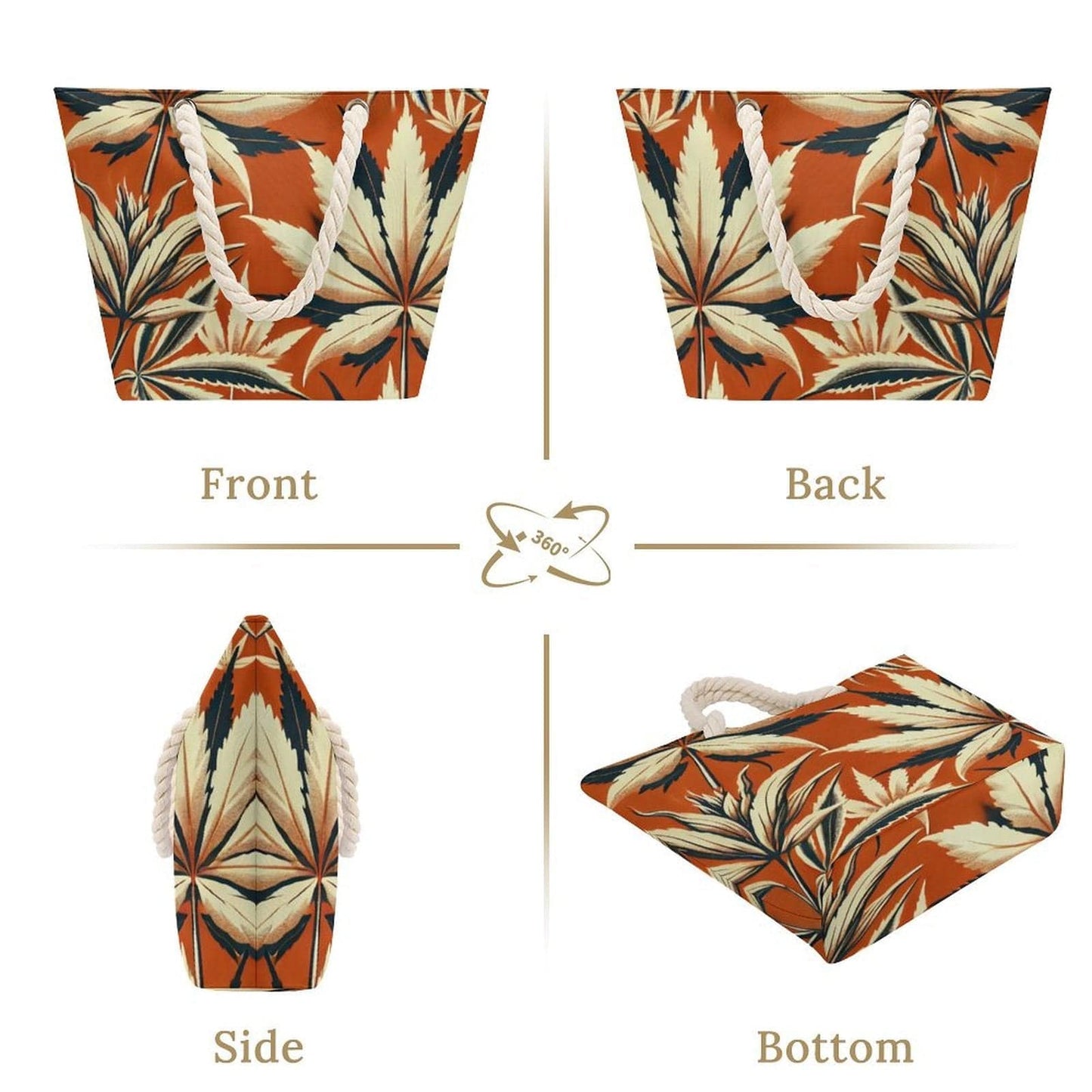 Cali Hemp rope tote bag