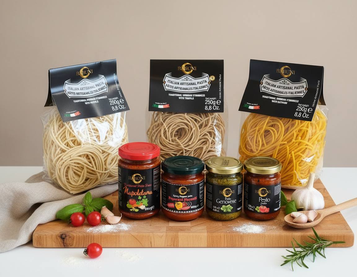 Artisan Spaghetti & pesto / pasta sauce/ Pâté combo