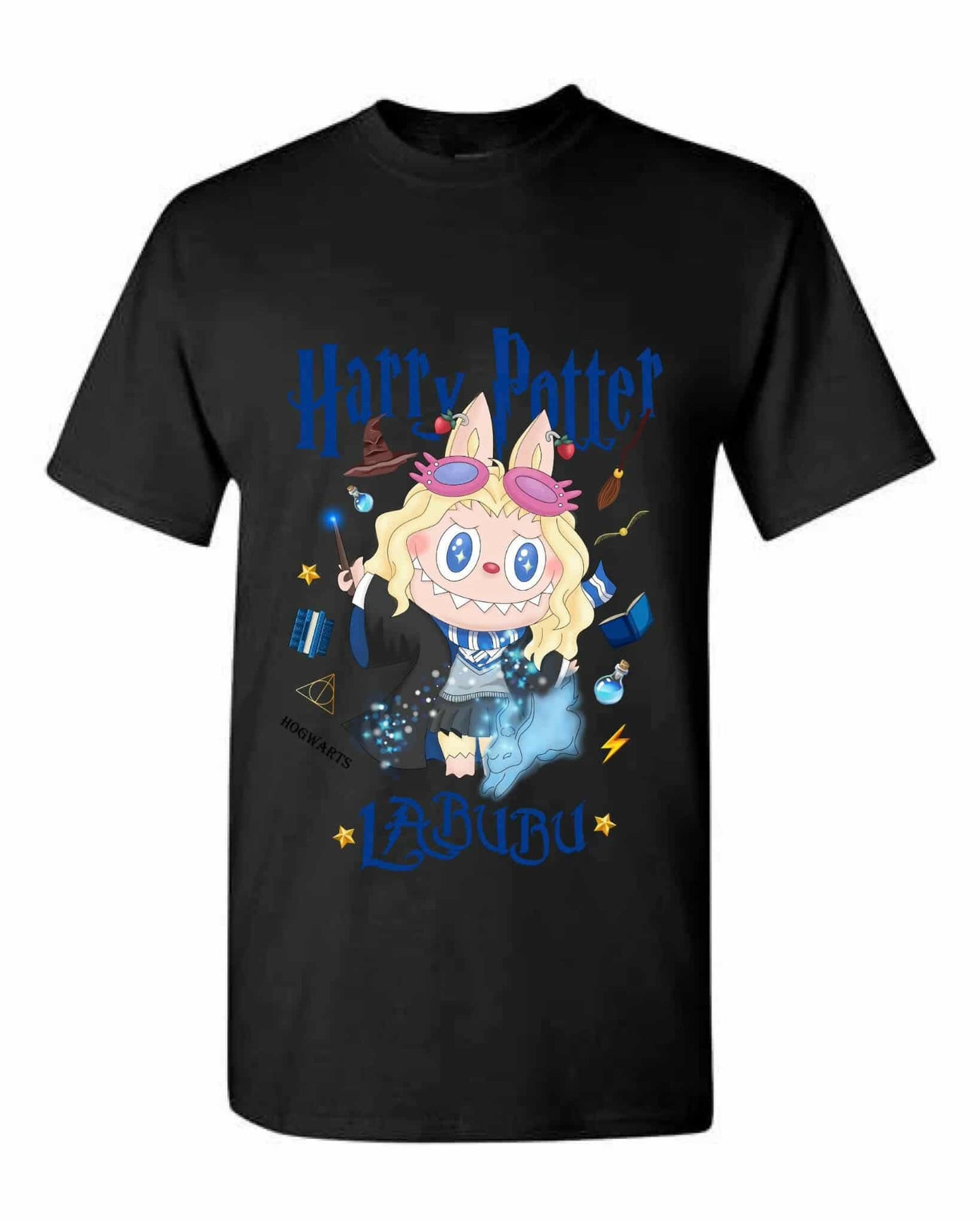 [kid size] Harry Potter Labubu T-Shirt – Cute Wizard Graphic Tee, 100% Cotton