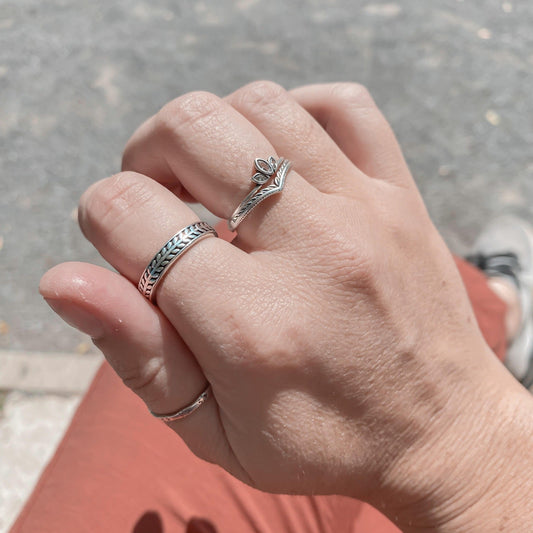 SPRING | Bague ajustable en argent sterling 925