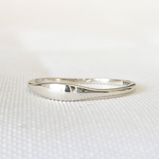 FLOW | Bague minimaliste en argent sterling 925