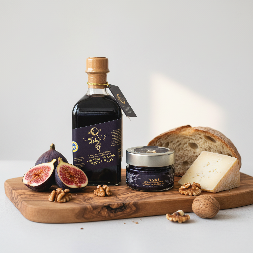 Gourmet Balsamic Set : Aged Balsamic Vinegar (up to 8 yrs), Modena IGP & Pearls