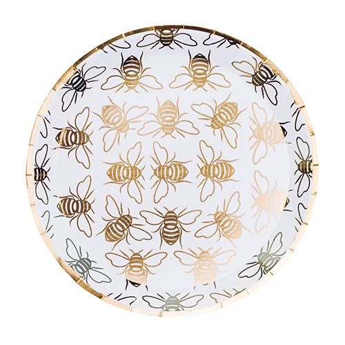Honey Bee Plates ( SET OF 8)