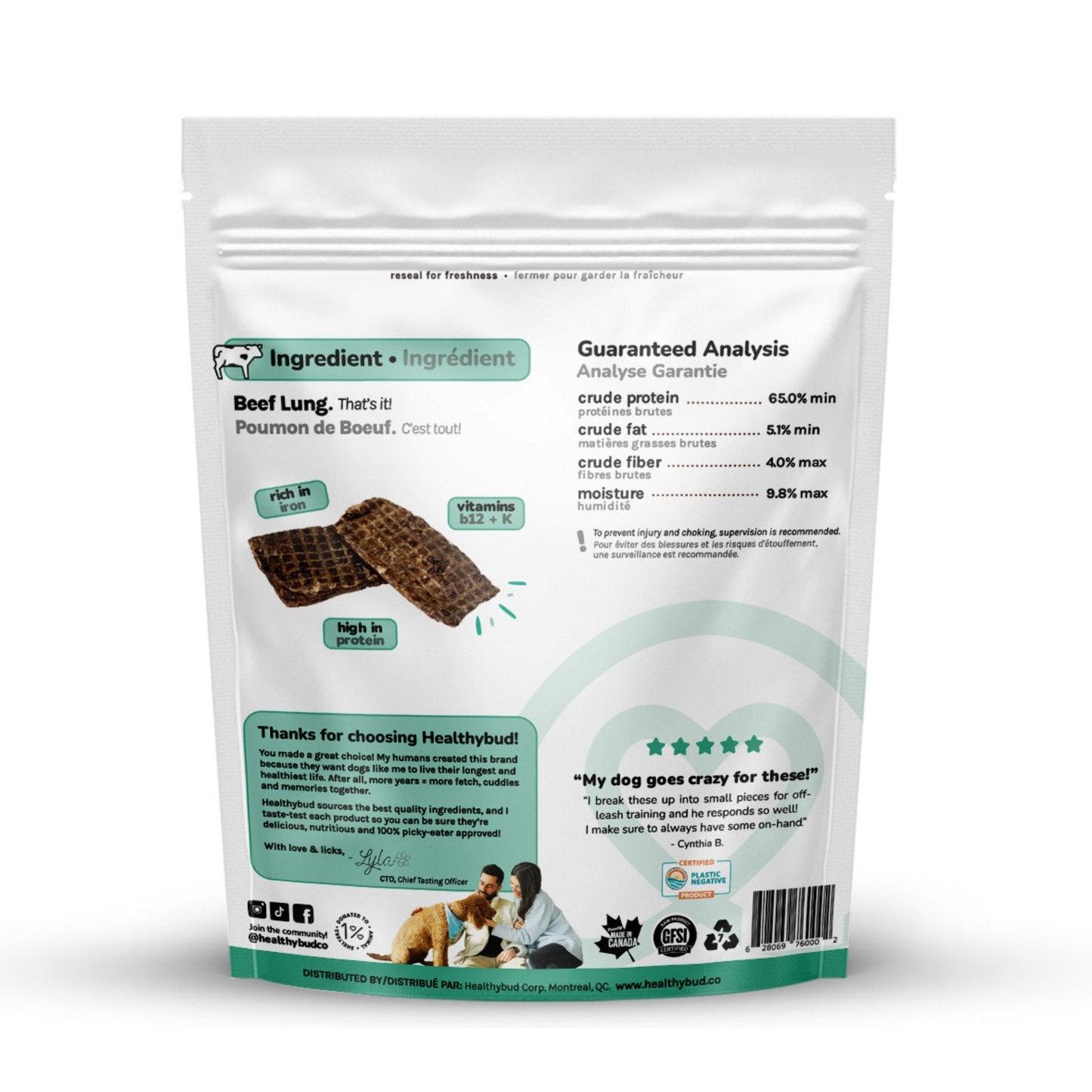 Beef Lung Wafers