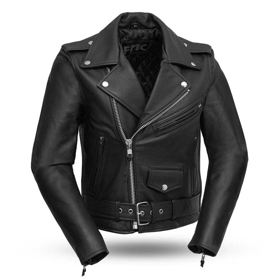 Women’s Motorcycle Leather Jacket. Quilted Thermal Liner & Cowhide