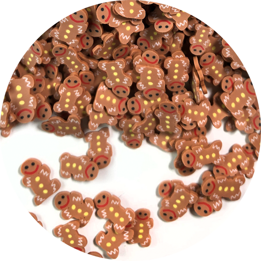 Gingerbread Man Fimo Slices