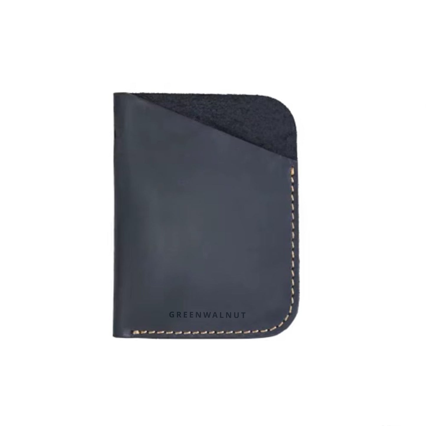 Minimalist Pure Leather Card Holder | Slim Handmade Leather Wallet