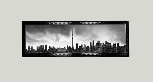 Toronto and CN tower in Black and White- Cities Skyline