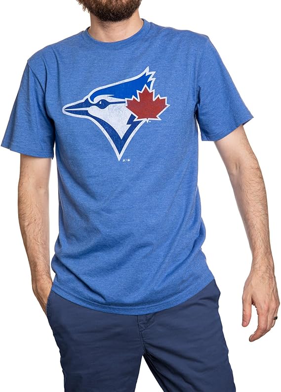 Men's Toronto Blue Jays Birdhead Logo T-Shirt – Heather Royal [Test]