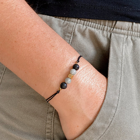 Bracelet cordon diffuseur d’huiles essentielles | NOCTIS