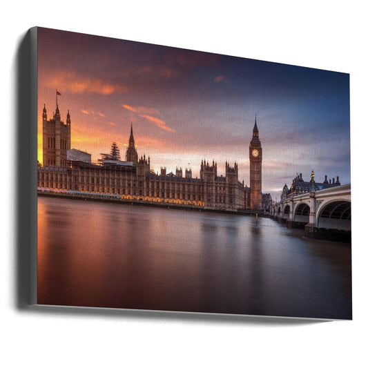 Wall Art London Palace of Westminster Sunset