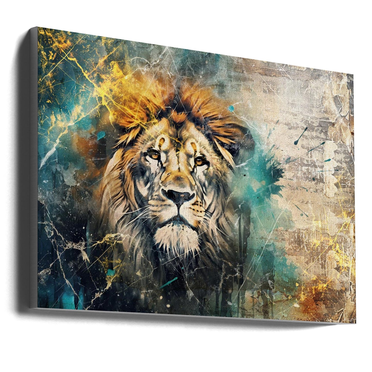 Wall art Lion Animal Vintage Art Illustration Wallart 04