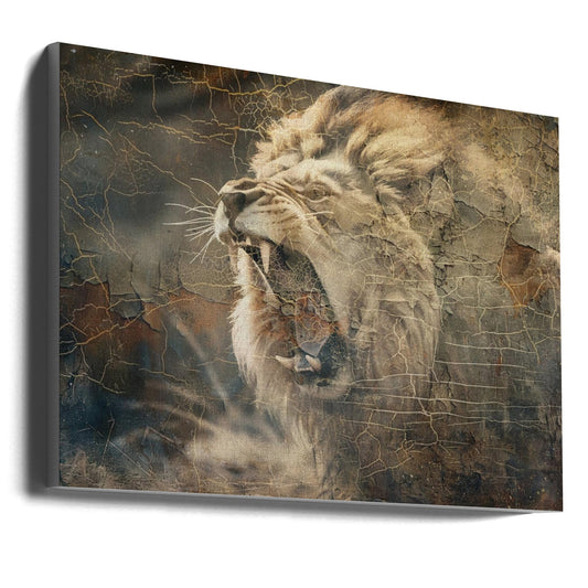 Wall art Lion Animal Vintage Art Illustration Wallart 09