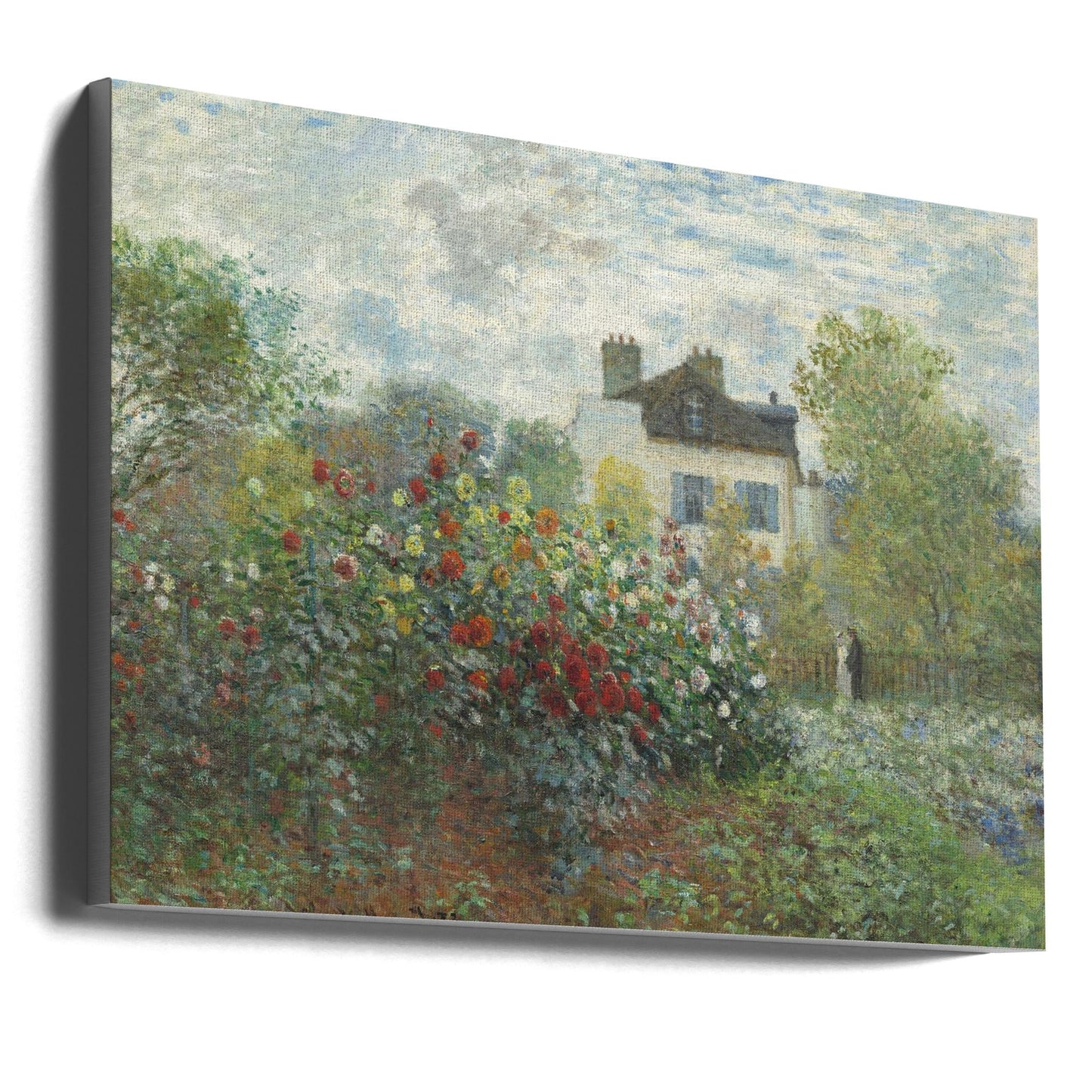The Artist's Garden In Argenteuil, a Corner of the Garden With Dahlias (1873)