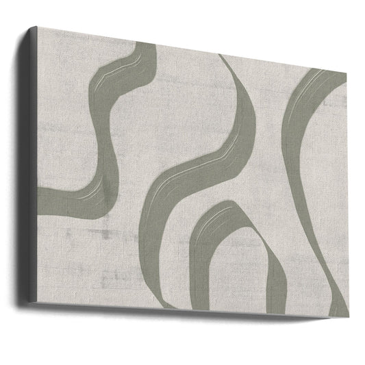 Wall art Green Waves No.2