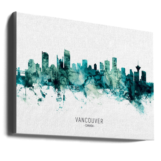 Wall art Vancouver Canada Skyline