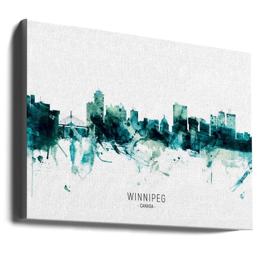 Wall art Winnipeg Canada Skyline