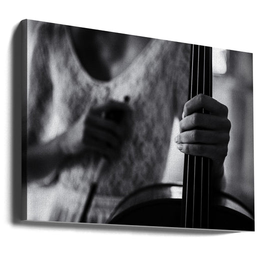 Wall art break for the cello