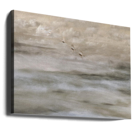 Wall art Swans over sea