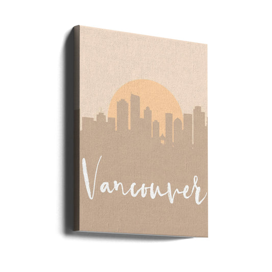 Wall art Skyline Earth Tone 2 90