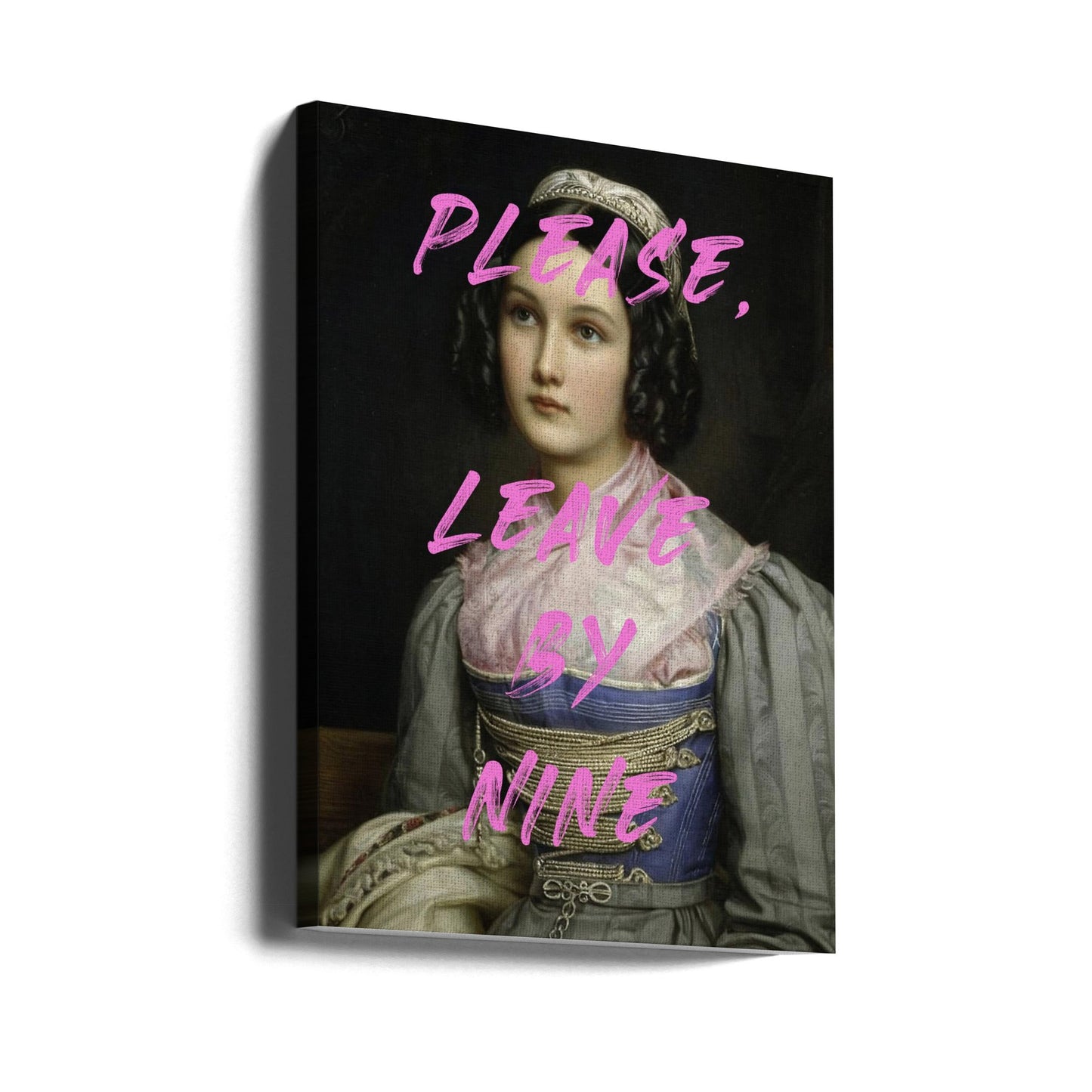 Wall art Please, Leave By Nine