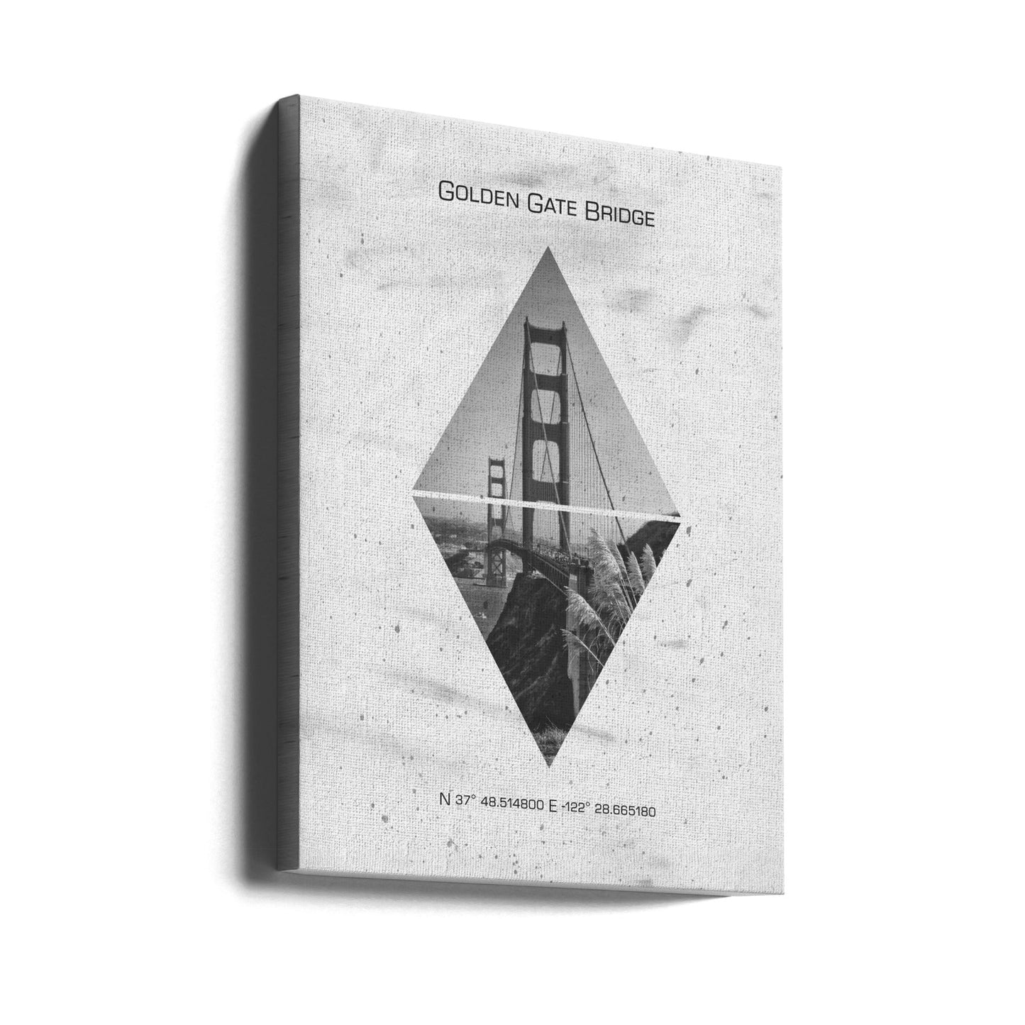 Wall art Coordinates SAN FRANCISCO Golden Gate Bridge